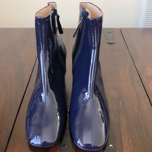 Zara Shoes - BNWT Zara Blue Patent Leather Booties Zara Shoes - BNWT Zara Blue Patent Leather Booties